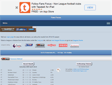 Tablet Screenshot of fansfocus.com